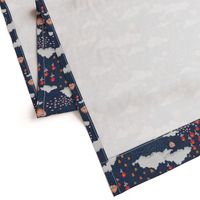 April Showers, May flowers - navy