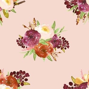 Cranberry Fall Florals // Peach Pink