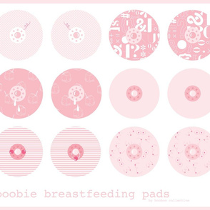 cheeky boobie breastfeeding pads - cut and sew project