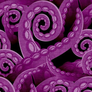 (large scale) Octopus -  purple - LAD19