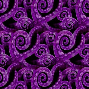 (small scale) Octopus - watercolor purple - LAD19