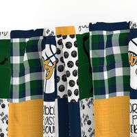 Basketball//Jazz - Wholecloth Cheater Quilt