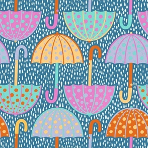 Polka Dot Umbrellas - Large