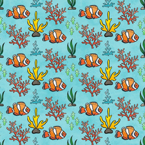 Tropical Coral And Fish