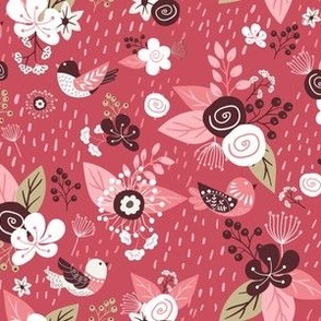 Floral Woodland Pink