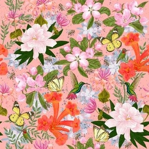 Buzzing Garden (pink) 8"