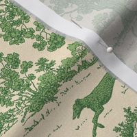 Green Light Antique Greyhound Toile 