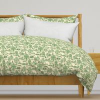 Green Light Antique Greyhound Toile 