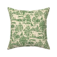 Green Light Antique Greyhound Toile 