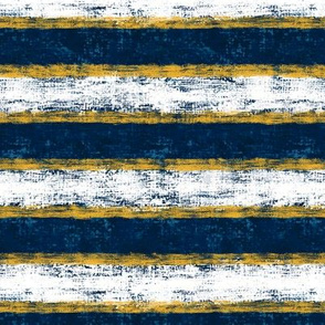 Yellow-Navy Nautical Stripes 7"