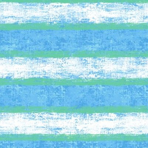 Aquamarine-Sky blue Nautical Stripes 9"