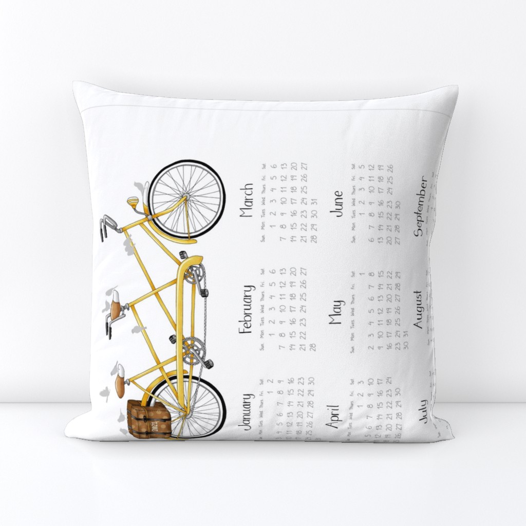 2021 Tandem Calendar - Yellow