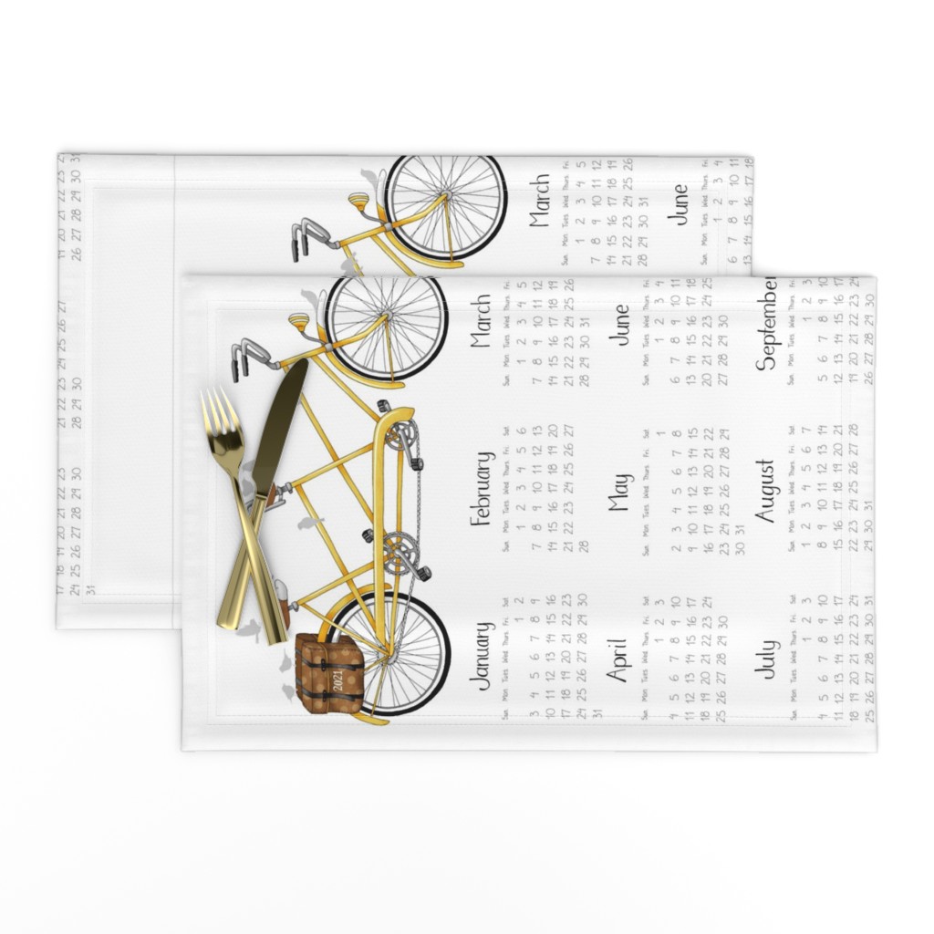 2021 Tandem Calendar - Yellow