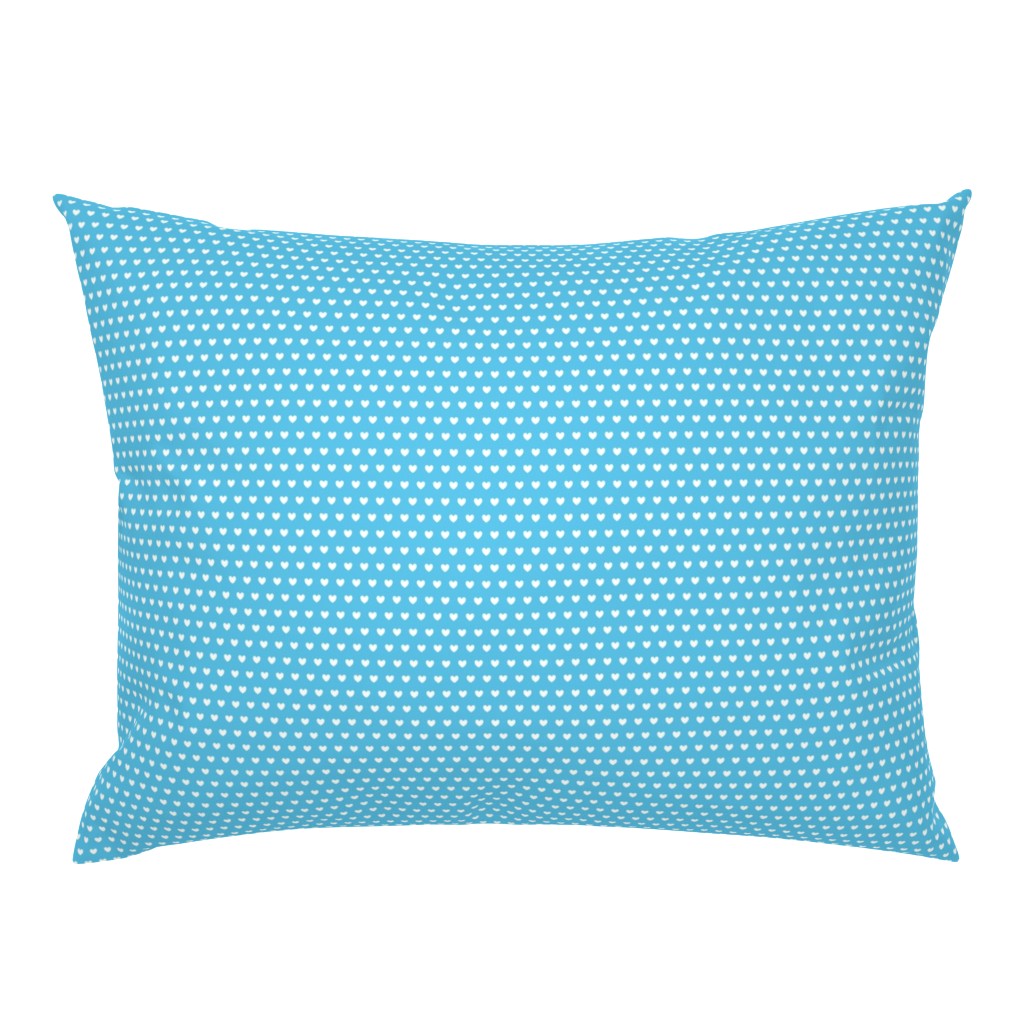 heart polka dots tiny blue