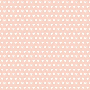 heart polka dots tiny peach