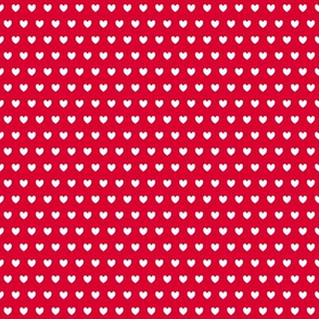 heart polka dots tiny red