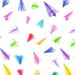 Paper Airplanes in Color