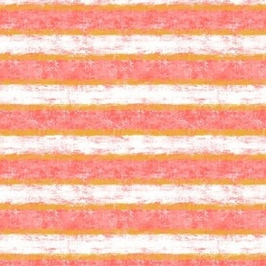 Yellow-Coral Nautical Stripes 4.5" sm