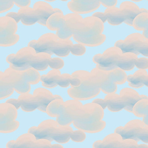 April Showers Clouds Blue 