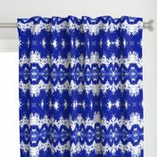 Shibori Wavelengths - blue and white