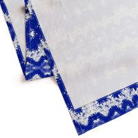 Shibori Wavelengths - blue and white