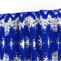 Shibori Wavelengths - blue and white