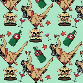 Pick Your Poison Vintage Tattoo Pattern