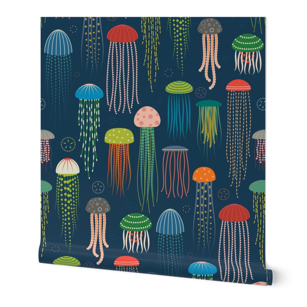 Just Jellies - Medium lighter Blue Background