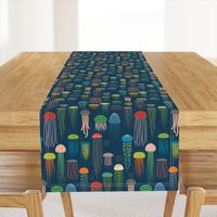 Just Jellies - Medium lighter Blue Background