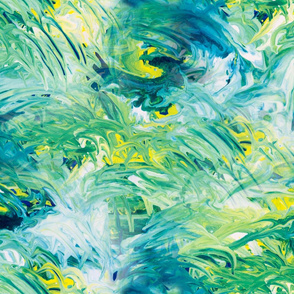 fluid painting flowing joy  I