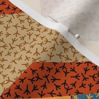 Chicken Feet Ribbon Star in Trendy 1960s Colors