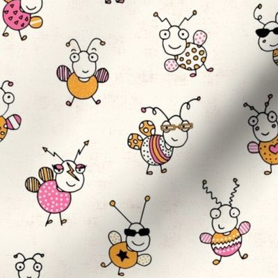 Cute cool bees pattern