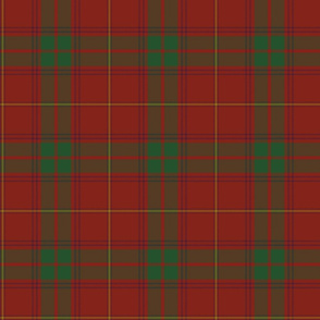 Rothesay red tartan variant, 6" with purple and gold stripes