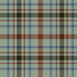 MacDonagh tartan - 10" Campbell Chief colors