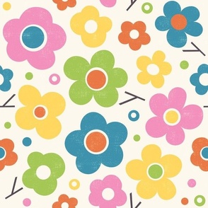 Spring flowers pattern 