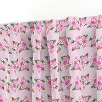 Frangipani Small Print-Pink