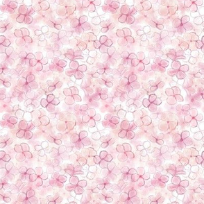 Peach & Pink Hydrangeas  Small 