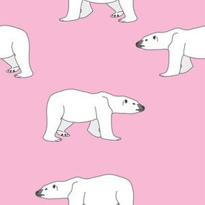 Polar Bears on Pink