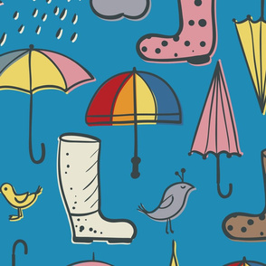 umbrellas and boots