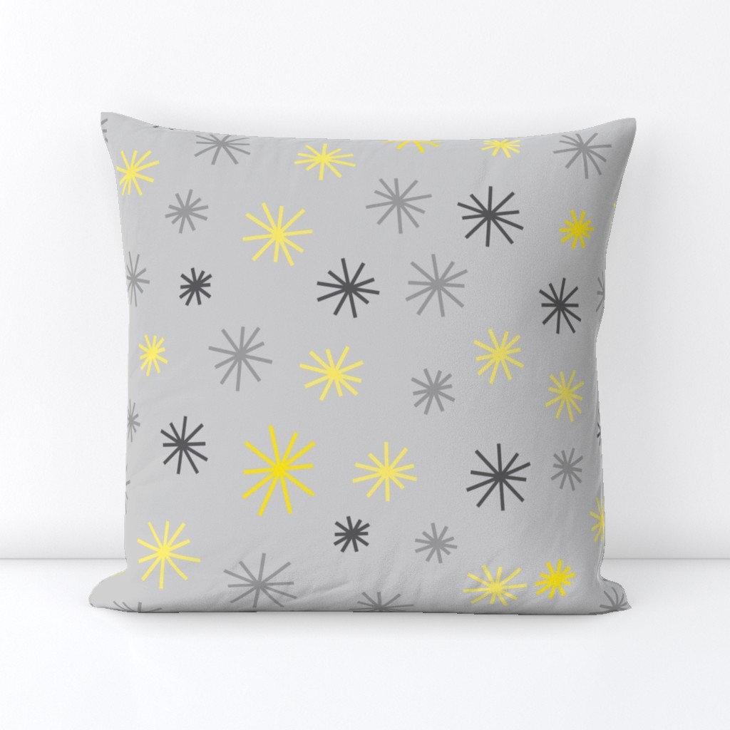 Grey & Yellow Stars