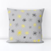 Grey & Yellow Stars