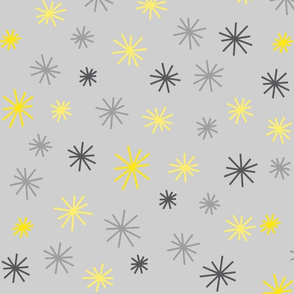 Grey & Yellow Stars