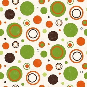 Retro abstract retro circles pattern