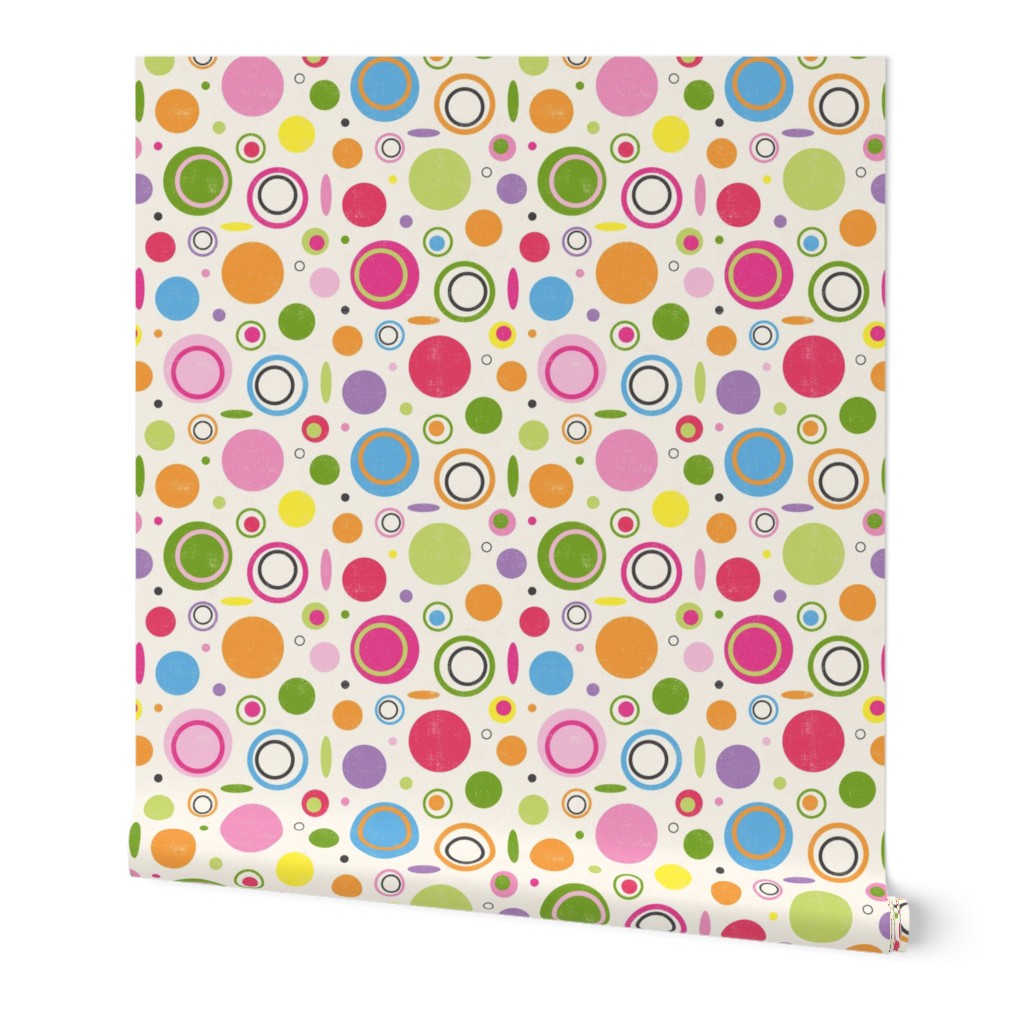 Colorful abstract circles pattern