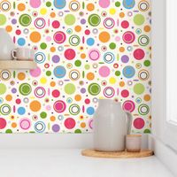 Colorful abstract circles pattern