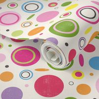 Colorful abstract circles pattern