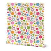 Colorful abstract circles pattern