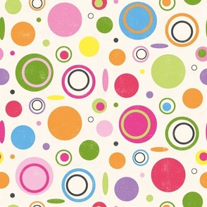 Colorful abstract circles pattern