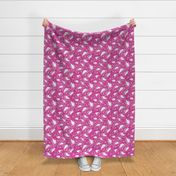 Paisley Rats - medium small - magenta