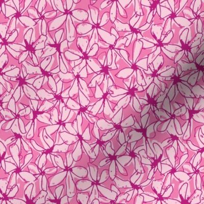 Abstract Floral - Pink - Small